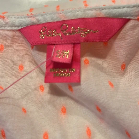 Lilly Pulitzer Coral and White Tassel Coverup - Picture 3 of 5